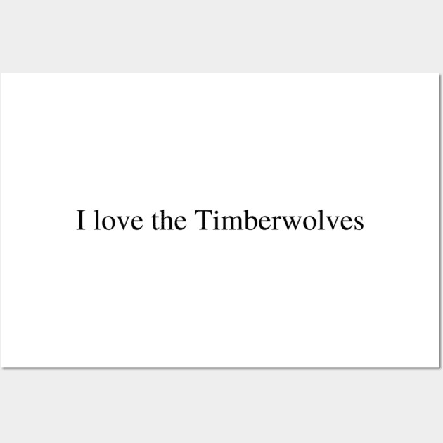 I love the Timberwolves Wall Art by Mortimermaritin